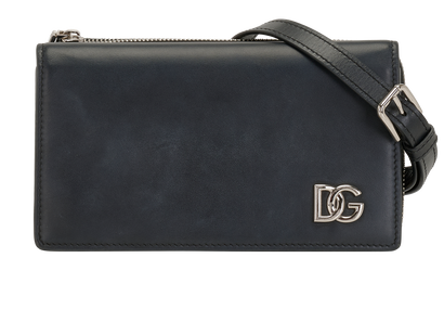 Crossbody, &pound;195, Handbags, Black, Leather, Front view